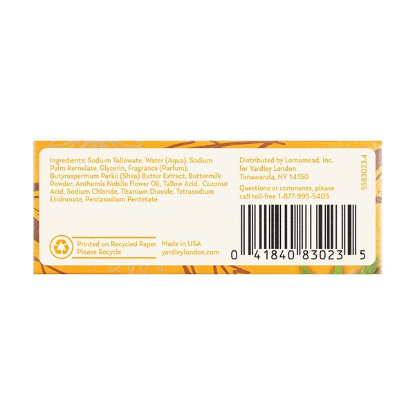 Yardley London Naturally Moisturizing Bath Bar