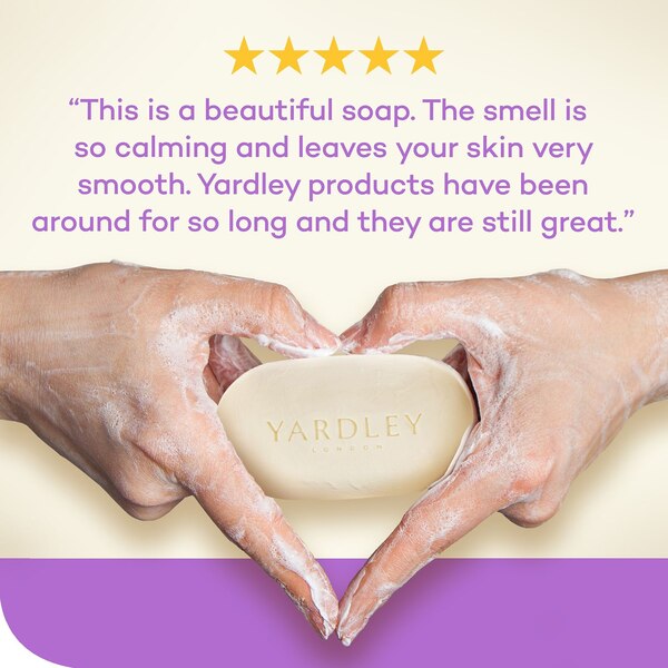 Yardley London Moisturizing Bath Bar, English Lavender, 4.25 OZ, 4 CT