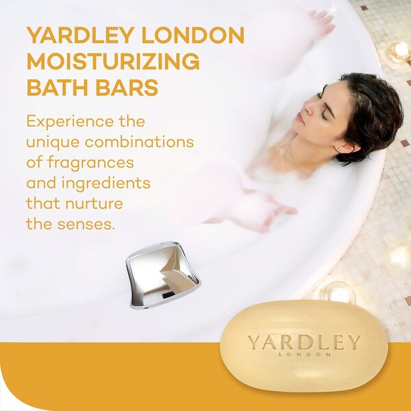 Yardley London Moisturizing Bath Bar, Oatmeal and Almond, 4 OZ