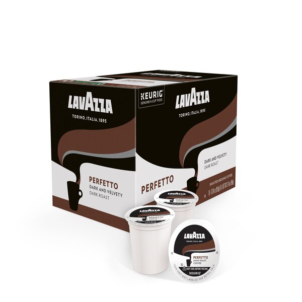 Lavazza Coffee K-Cup Pods, Perfetto Dark Roast, 10 ct, 3.4 oz