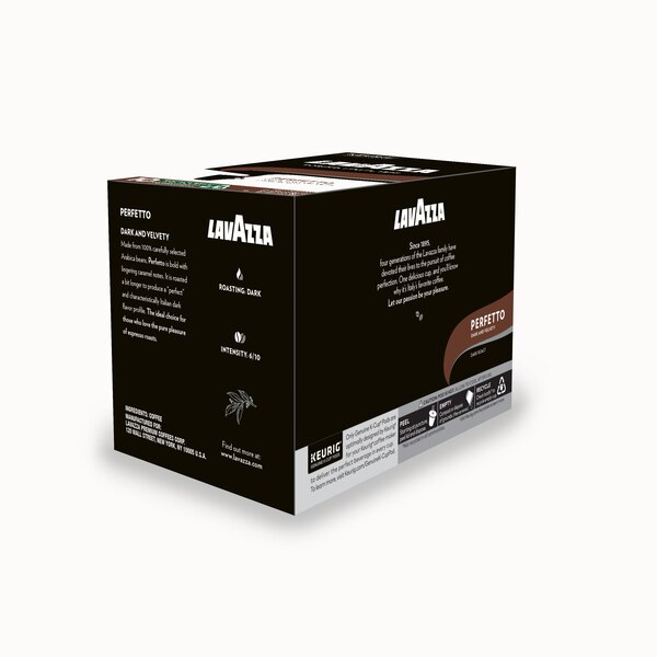 Lavazza Coffee K-Cup Pods, Perfetto Dark Roast, 10 ct, 3.4 oz