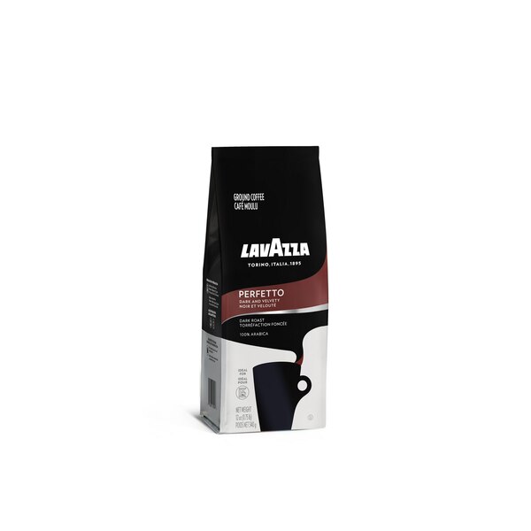 Lavazza Perfetto Gound Coffee, Dark Roast, 12 oz