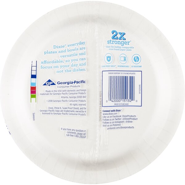 Dixie Everyday 10 1/16in Paper Plates