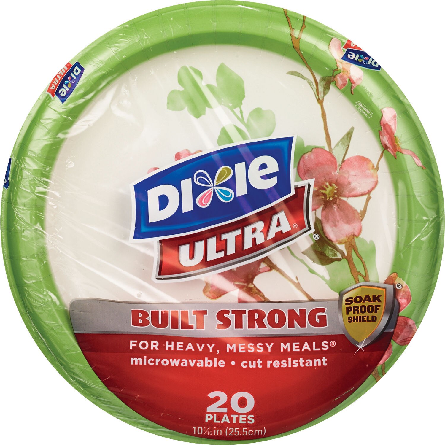 Dixie Ultra Built Strong 10 - Platos descartables de 1/16"
