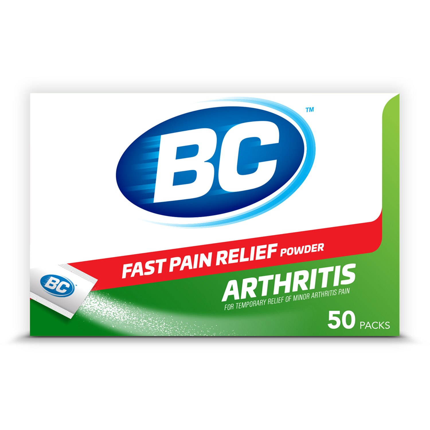 BC Aspirin Arthritis Formula Fast Pain Relief Powder, 50 CT