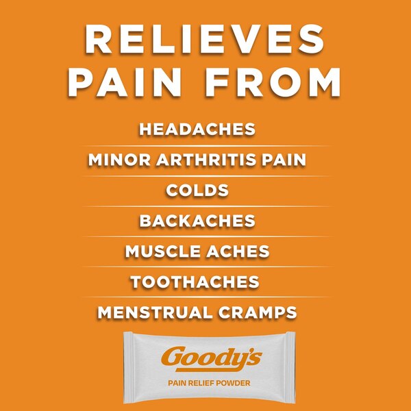 Goody's Extra Strength Headache Powders, Cool Orange Flavor, 24 CT
