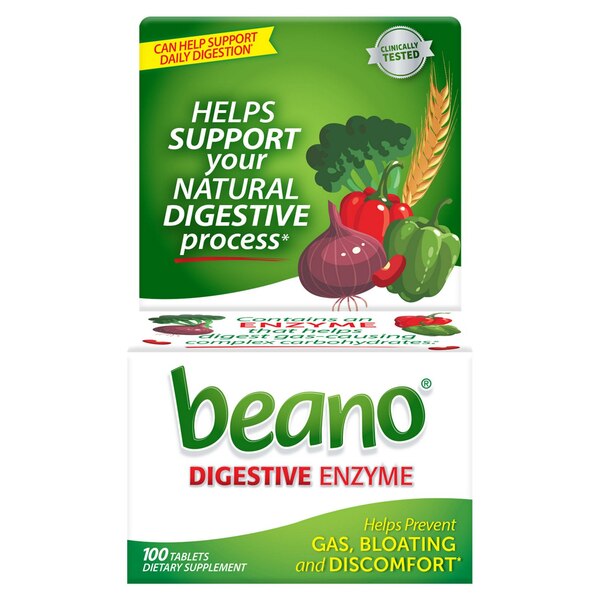 Beano Gas Prevention and Digestive Enzyme Tablets
