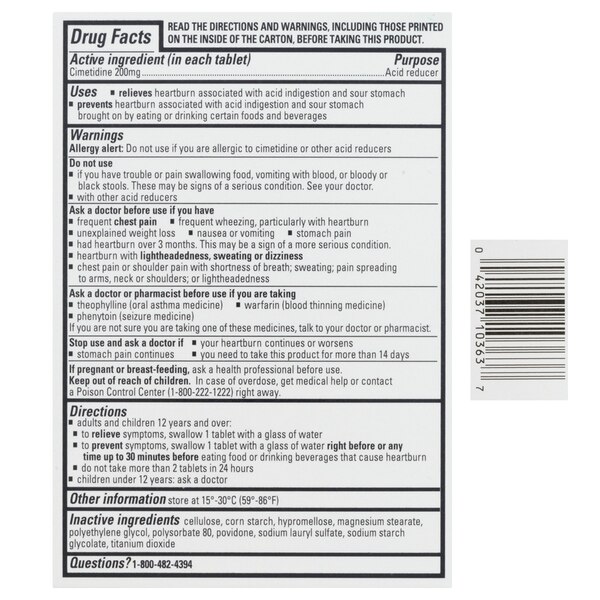 Tagamet HB 200 mg Acid Reducer and Heartburn Relief Tablets