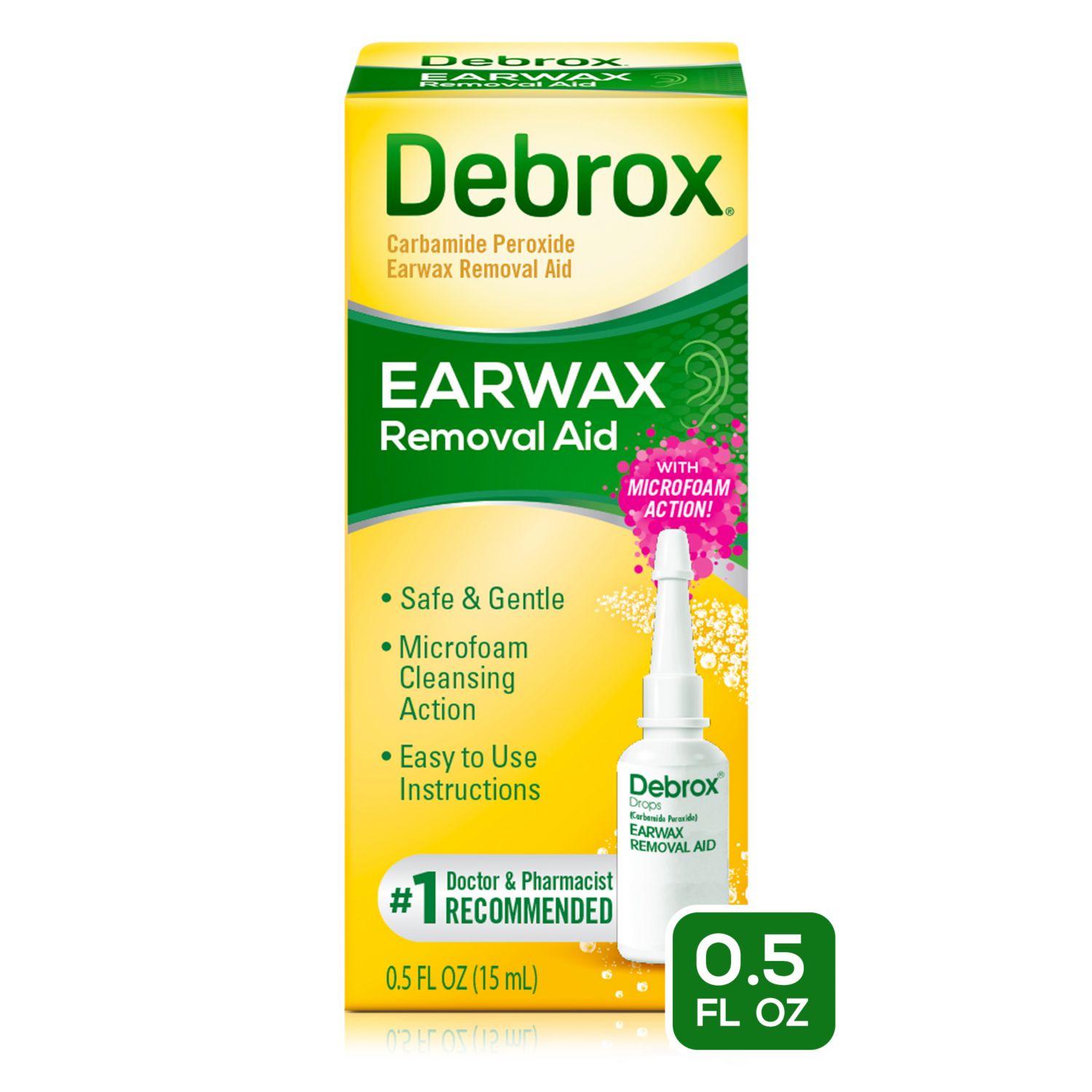 Debrox Ear Wax Drops, 0.5 OZ