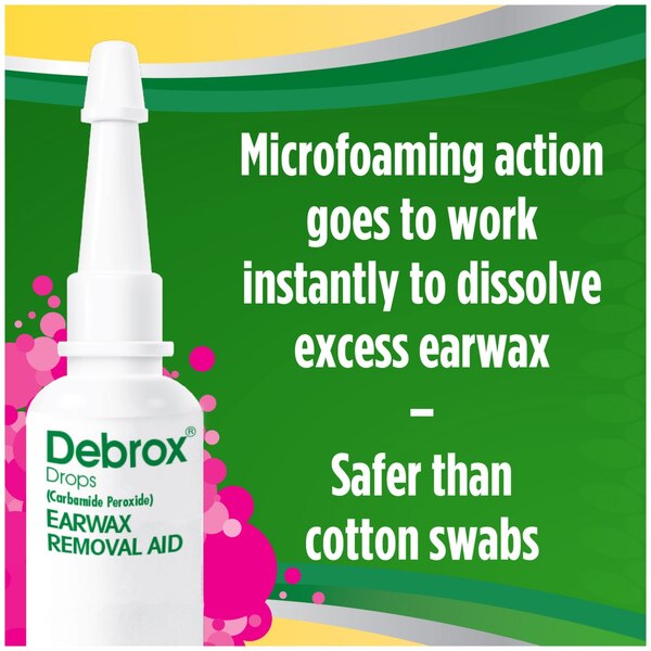 Debrox Earwax Removal Kit, 0.5 fl oz Ear Drops & Bulb Ear Syringe
