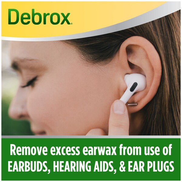 Debrox Earwax Removal Kit, 0.5 fl oz Ear Drops & Bulb Ear Syringe