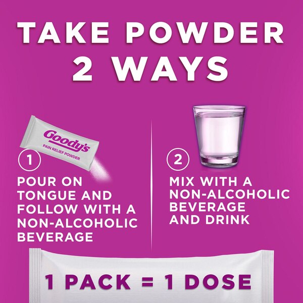 Goody's Extra Strength Headache Powders, Mixed Fruit Blast Flavor, 24 CT