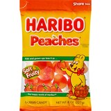 Haribo Peaches Gummi Candy, 8 oz, thumbnail image