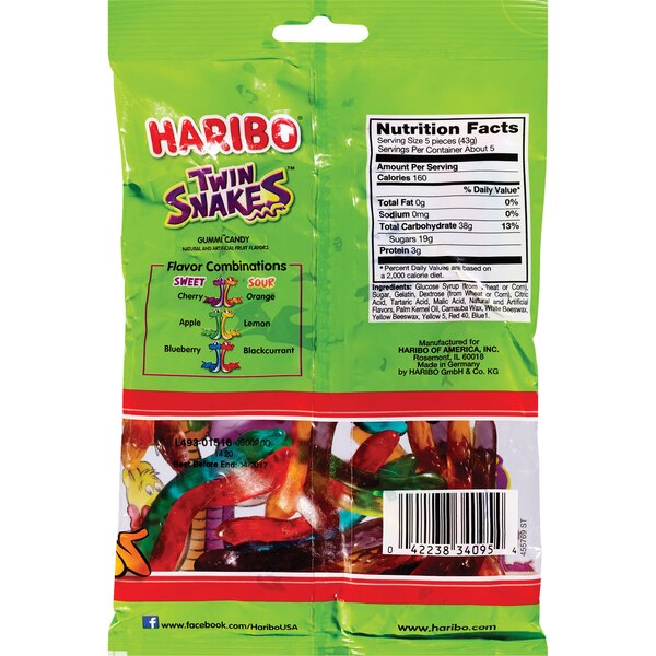 Haribo Twin Snakes Gummi Candy