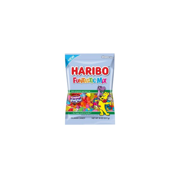 Haribo Funtastic Mix Gummi Candy, 8 oz