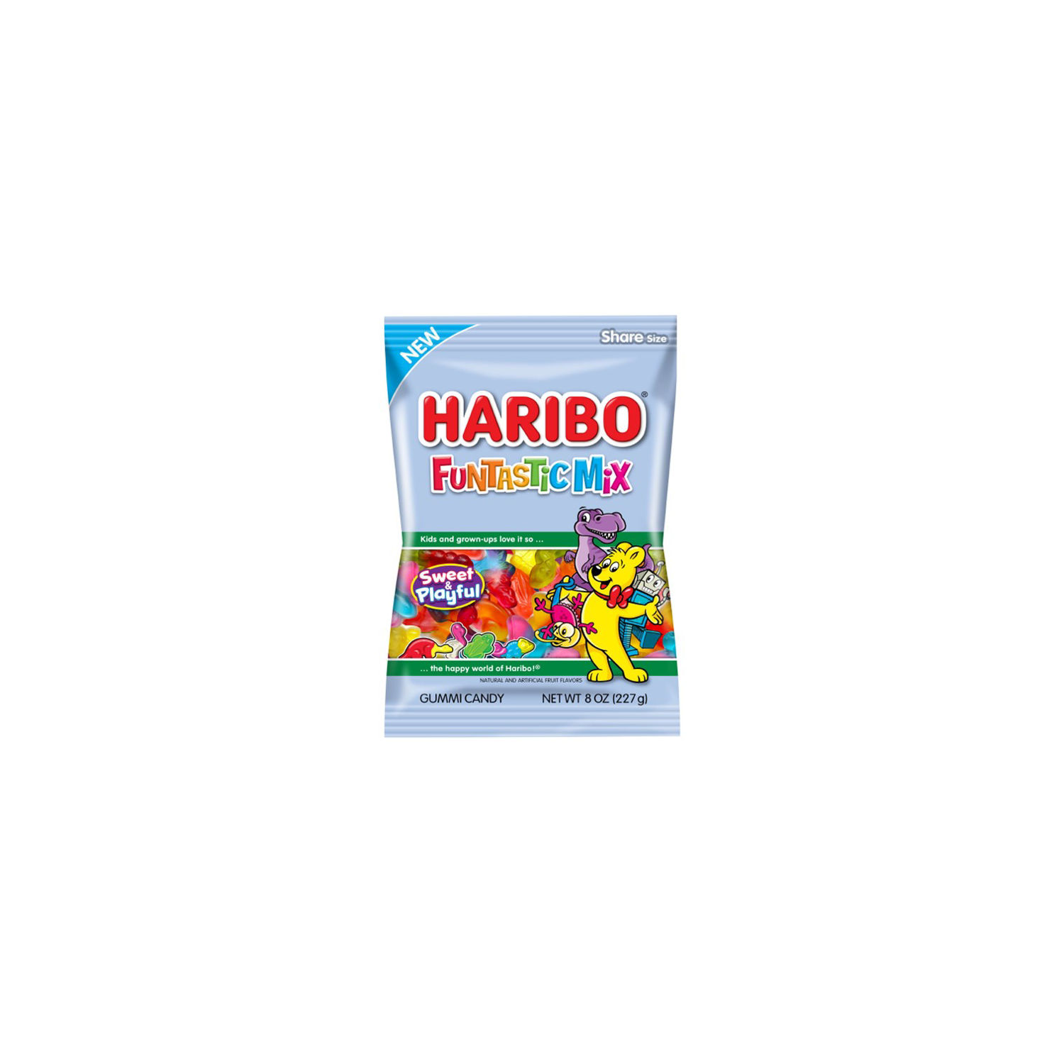 Haribo Funtastic Mix Gummi Candy, 8 oz