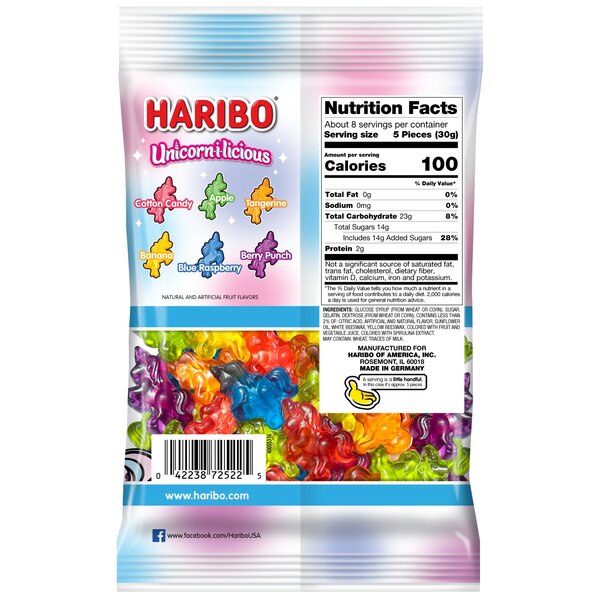 Haribo Unicornilicious, 8 oz