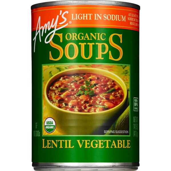 Amy's Organic Soups, Lentil Vegetable, 14.5 oz