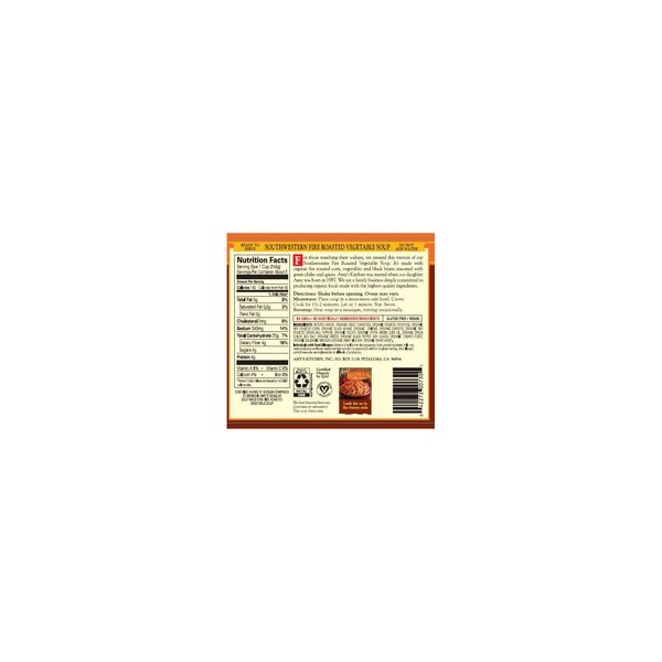 Amy's Kitchen Organic Fire Roasted Southwestern Vegetable Soup, 14.3 oz
