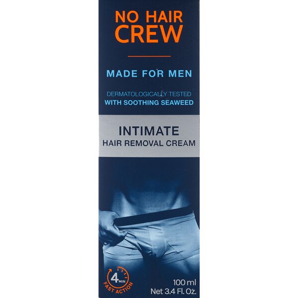 No Hair Crew Men's Intimate Hair Removal Cream, 100 ml
