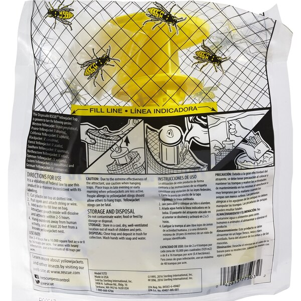 Rescue Yellow Jacket Trap, Disposable