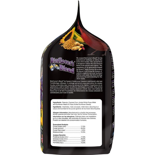 Brown's Bird Lover's Blend No Waste Wild Bird Food