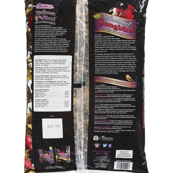Brown's Birdlover's Blend - Alpiste Gourmet Songbird
