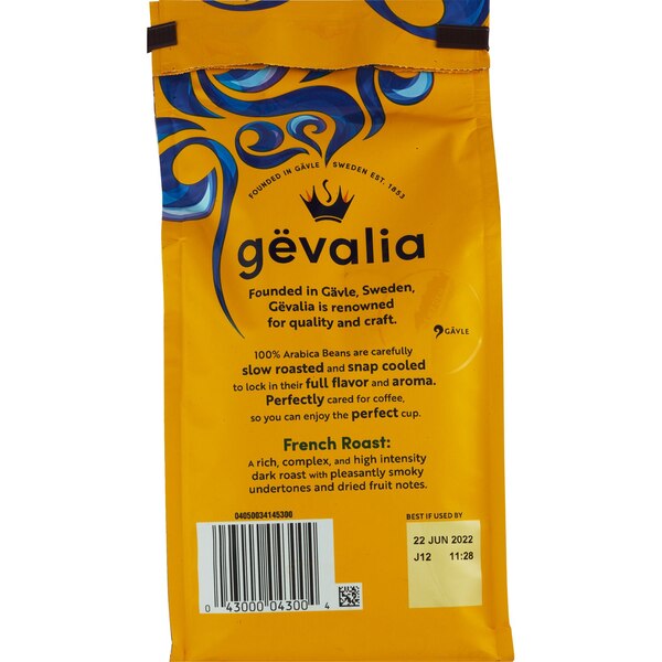 Gevalia Kaffe Ground Coffee French Roast, 12 oz