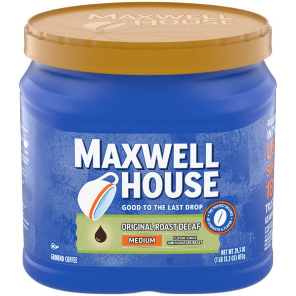 Maxwell House Ground Coffee, Original Medium Roast Decaf, 29.3 oz