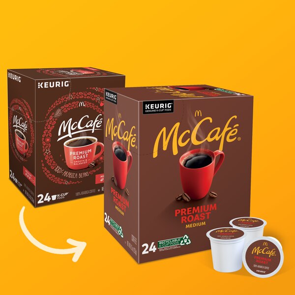 McCafe Premium Coffee K-Cup Pods, Medium Roast, 24 ct, 8.3 oz