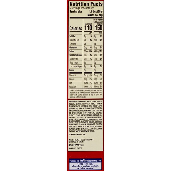 Kraft Stove Top Turkey Stuffing Mix