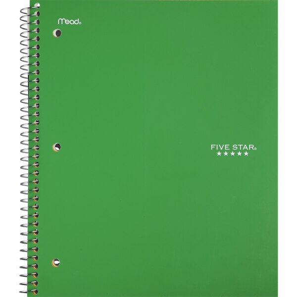 Mead Five Star - 1 Subject Notebook, College Ruled, 100 Sheets