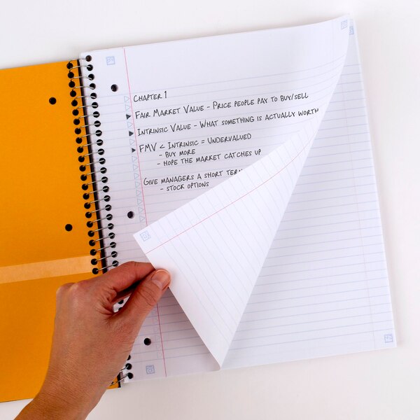 Mead Five Star - 3 Subject Notebook, College Ruled, 150 Sheets