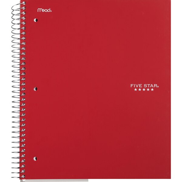 Mead Five Star - 3 Subject Notebook, College Ruled, 150 Sheets