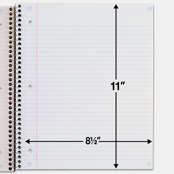 Mead Five Star - 3 Subject Notebook, College Ruled, 150 Sheets