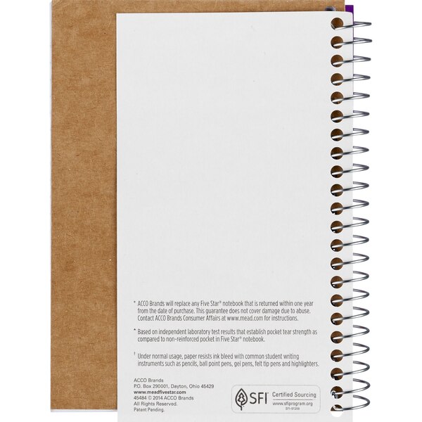 Mead Five Star Personal Notebook