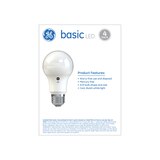 GE Basic Daylight LED 40W Replacement White General Purpose A19 Light Bulbs (4-Pack), thumbnail image