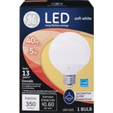 GE LED Long Life Low Energy Bulb Soft White, 40W, thumbnail image