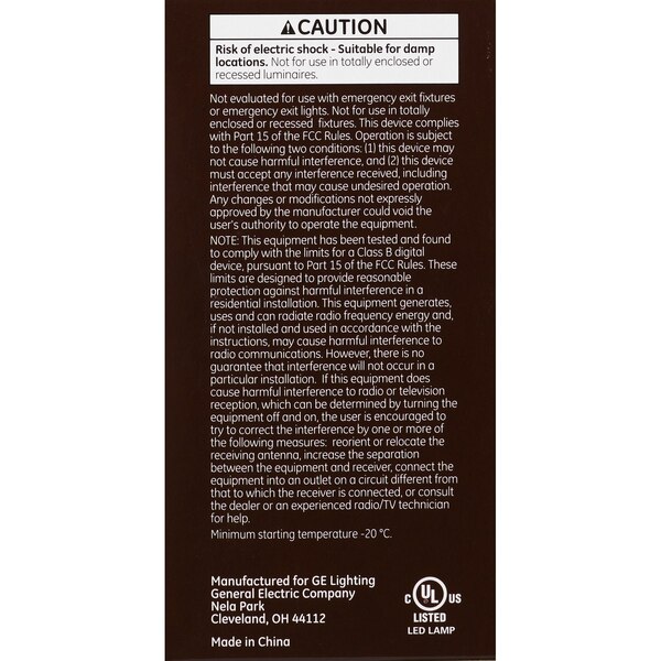 GE Relax Soft White HD 75W LED Light Bulbs, A21, 2 CT