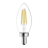 GE Decorative Blunt Tip 60W Equivalent Soft White LED Light Bulbs, Dimmable, Small Base, 2 ct, thumbnail image