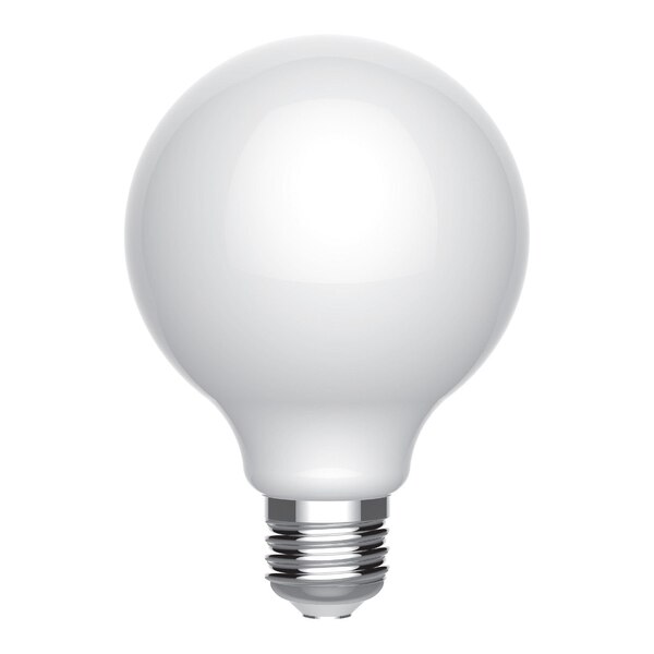 GE Decorative 40W Equivalent Soft White G25 LED Light Bulbs, Dimmable, Standard Base, 2 ct