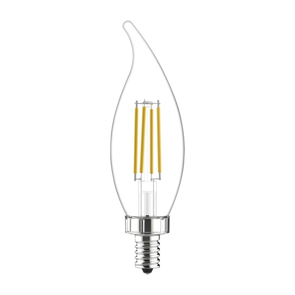 GE Decorative 5.5W Soft White LED Light Bulbs, Dimmable, Small Base, 2 ct