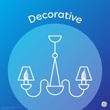 GE Decorative 5.5W Soft White LED Light Bulbs, Dimmable, Small Base, 2 ct, thumbnail image