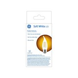 GE Decorative 60W Equivalent Soft White LED Light Bulbs, Dimmable, Standard Base, 2 ct, thumbnail image