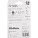GE Crystal Clear 40w Candelabra Base Ceiling Fan Lightbulbs, thumbnail image