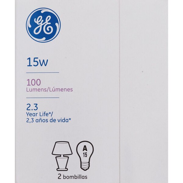 GE Soft White - Bombillas para uso general, 15 vatios