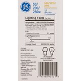 GE 3 Way General Purpose a21 Bulb, Soft White, thumbnail image