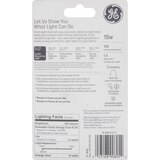 GE Decorative 15W Auradescent FC Light Bulbs, Candelabra Base, 2 ct, thumbnail image