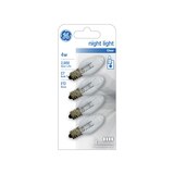 GE Night Light 4W Clear C7 Light Bulbs, Candelabra Base, 4 ct, thumbnail image