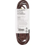 GE 6' Indoor Extension Cord, Brown, thumbnail image